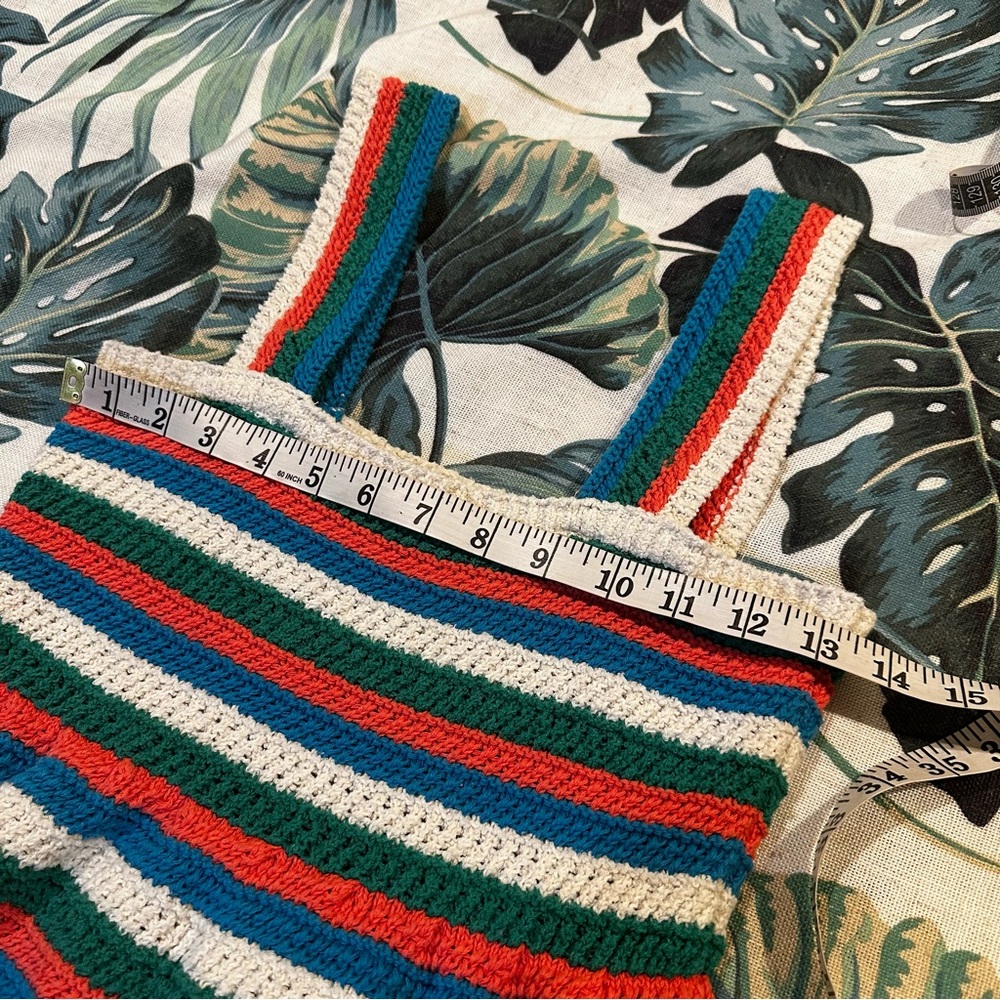 Zara Stripe Crochet Summer Mini Dress - Picture 10 of 12